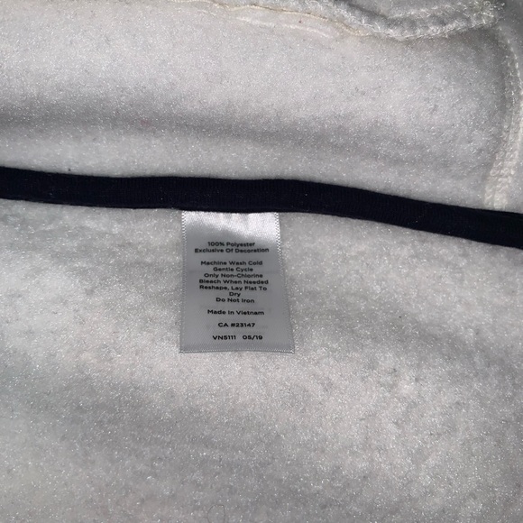 Talbots XL Plush Sherpa Colour Block Zip Up Sweatshirt Jacket Coat - Picture 8 of 10